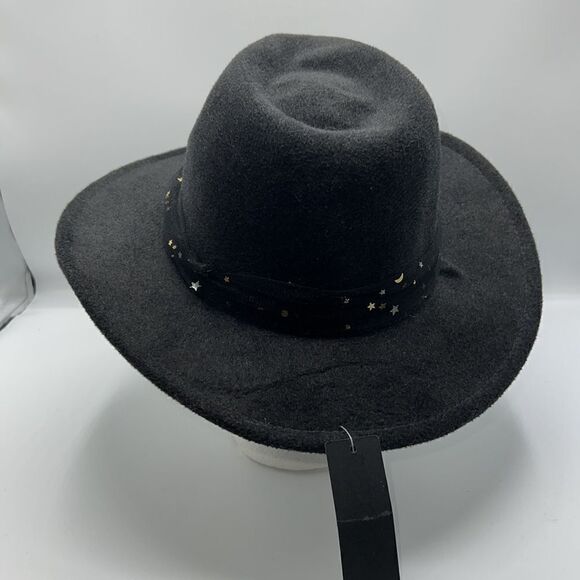 STEVE MADDEN Dark Grey Wool Blend Felted Tulle Trim Fedora Hat- OS NWT - Picture 3 of 6